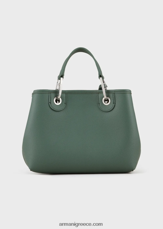 γυναίκες Armani myea bag μικρό shopper bag με στάμπα ελάφι 4046R6661 πράσινος