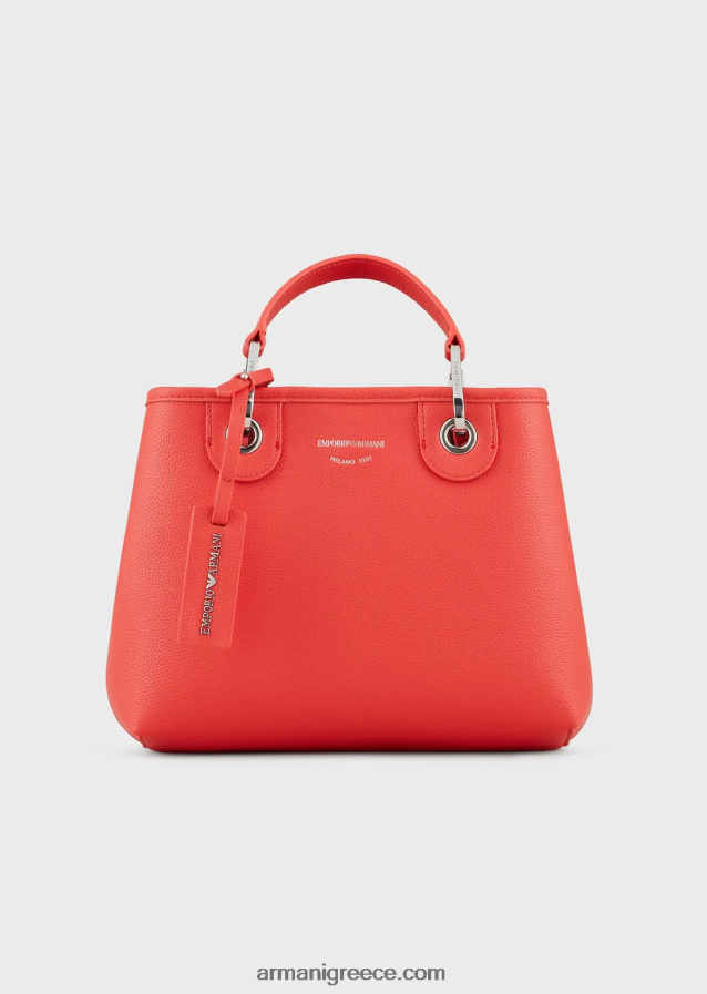 γυναίκες Armani myea bag μικρό shopper bag με στάμπα ελάφι 4046R6662 πορτοκάλι