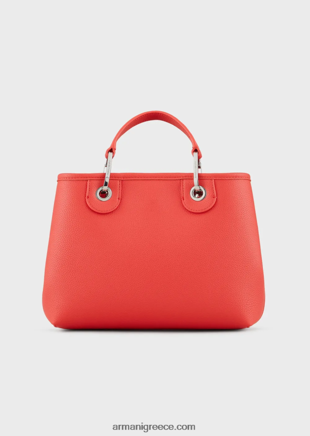 γυναίκες Armani myea bag μικρό shopper bag με στάμπα ελάφι 4046R6662 πορτοκάλι