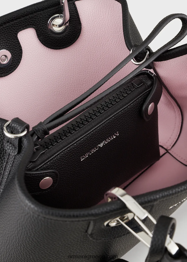 γυναίκες Armani myea bag μικρό shopper bag με στάμπα ελάφι 4046R6663 ναυτικό μπλε