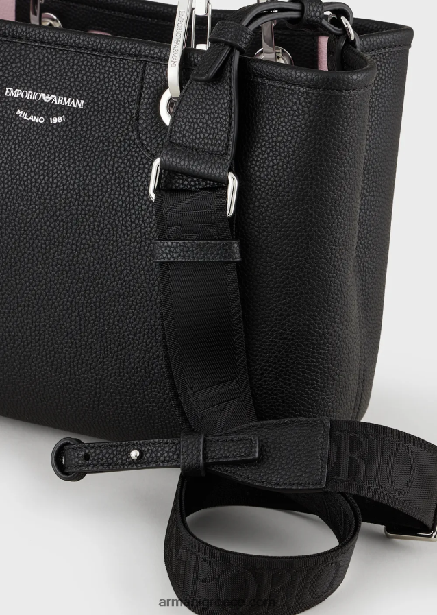 γυναίκες Armani myea bag μικρό shopper bag με στάμπα ελάφι 4046R6663 ναυτικό μπλε