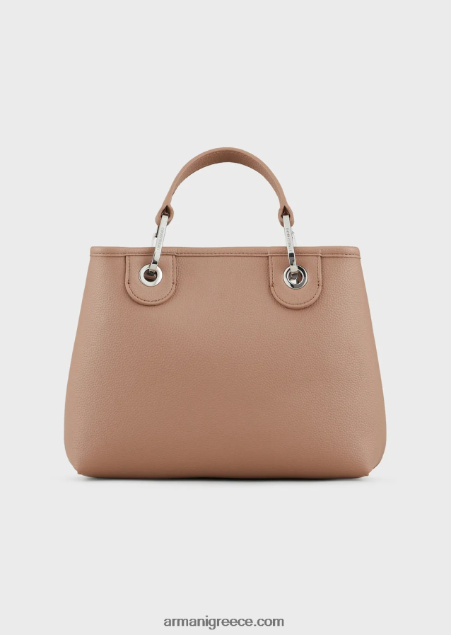 γυναίκες Armani myea bag μικρό shopper bag με στάμπα ελάφι 4046R6664 καμήλα