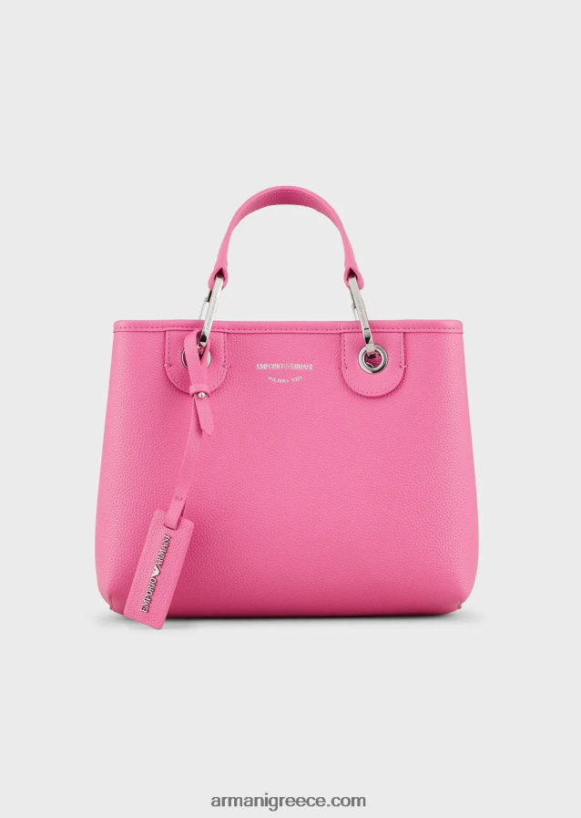 γυναίκες Armani myea bag μικρό shopper bag με στάμπα ελάφι 4046R6665 φουξία