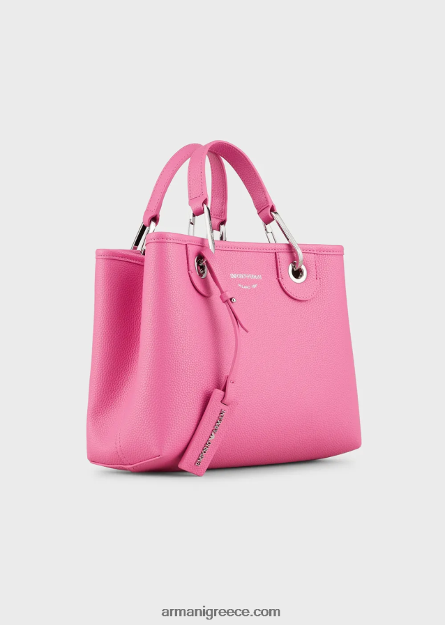 γυναίκες Armani myea bag μικρό shopper bag με στάμπα ελάφι 4046R6667 μπορντό