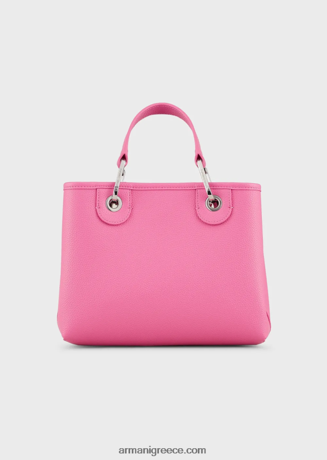 γυναίκες Armani myea bag μικρό shopper bag με στάμπα ελάφι 4046R6667 μπορντό