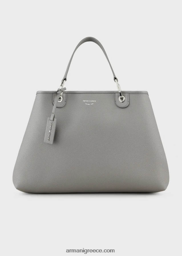 γυναίκες Armani μεγάλη τσάντα myea shopper με στάμπα ελαφιού 4046R6690 γκρί