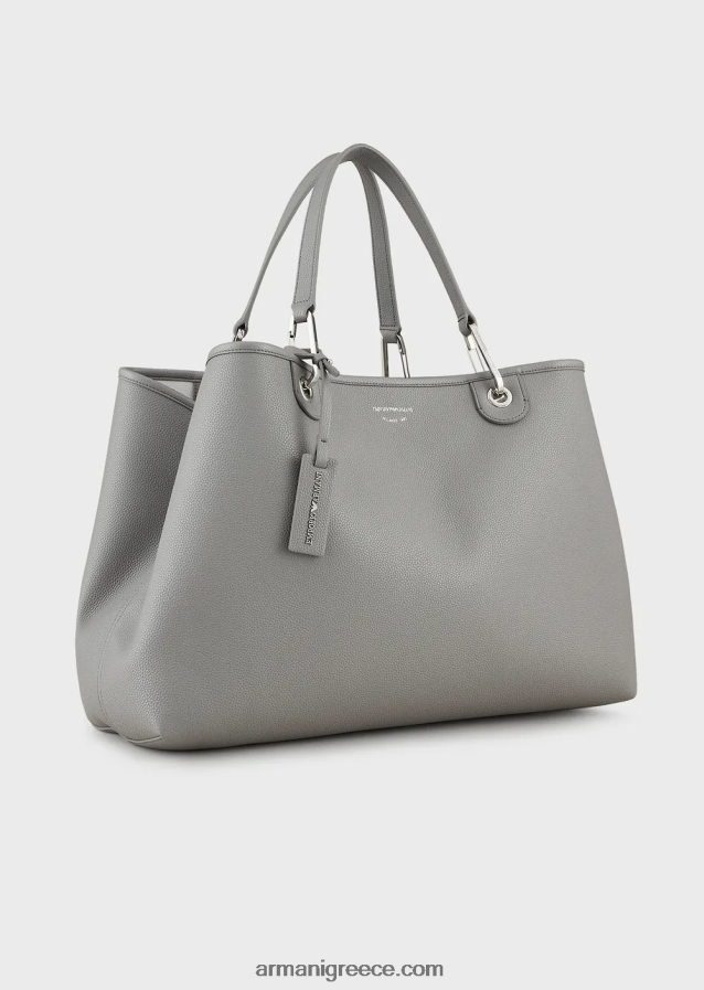 γυναίκες Armani μεγάλη τσάντα myea shopper με στάμπα ελαφιού 4046R6690 γκρί