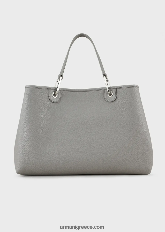 γυναίκες Armani μεγάλη τσάντα myea shopper με στάμπα ελαφιού 4046R6690 γκρί