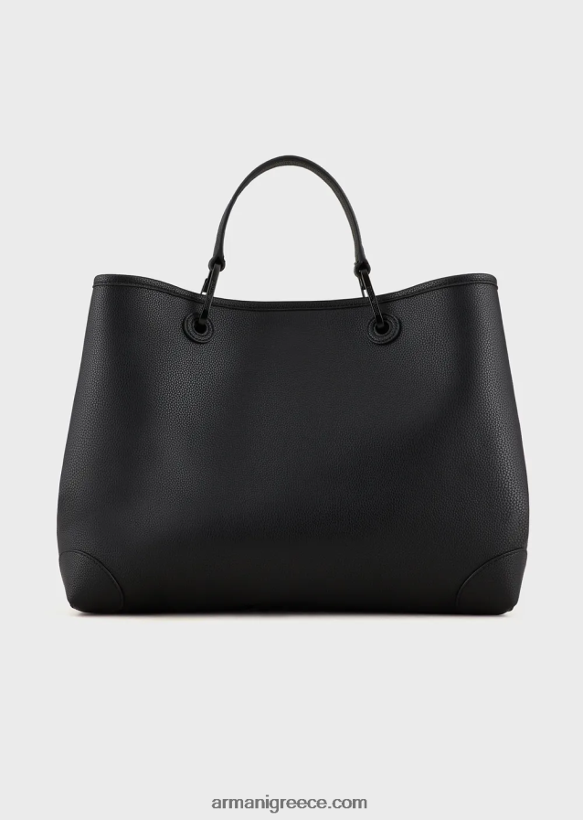 γυναίκες Armani μεσαία τσάντα myea shopper με πολλές τσέπες με στάμπα ελαφιού 4046R6702 μαύρος