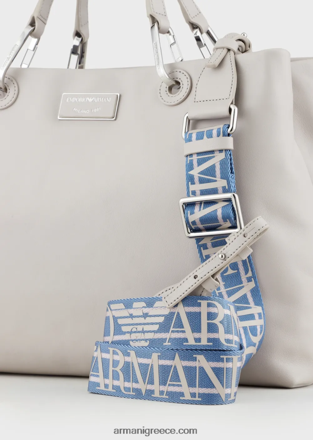 γυναίκες Armani μεσαία myea shopper τσάντα από οικολογικό δέρμα 4046R6715 πάγος