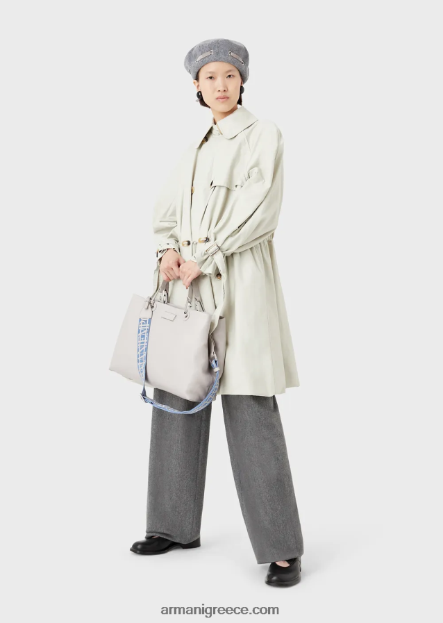 γυναίκες Armani μεσαία myea shopper τσάντα από οικολογικό δέρμα 4046R6715 πάγος