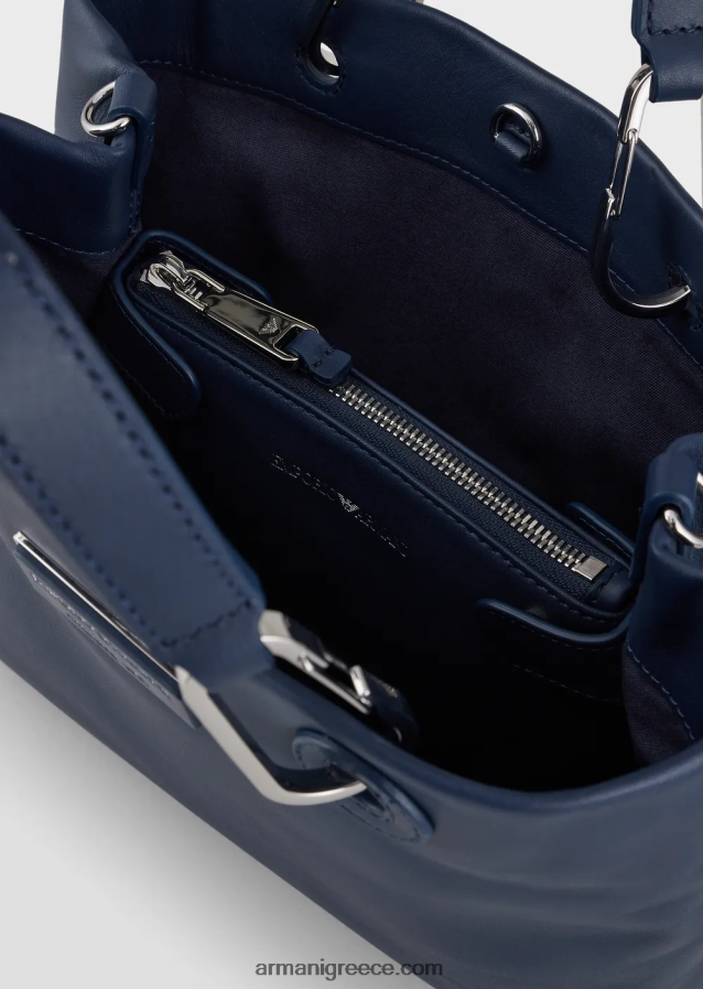 γυναίκες Armani μικρή τσάντα myea shopper από οικολογικό δέρμα 4046R6718 ναυτικό μπλε