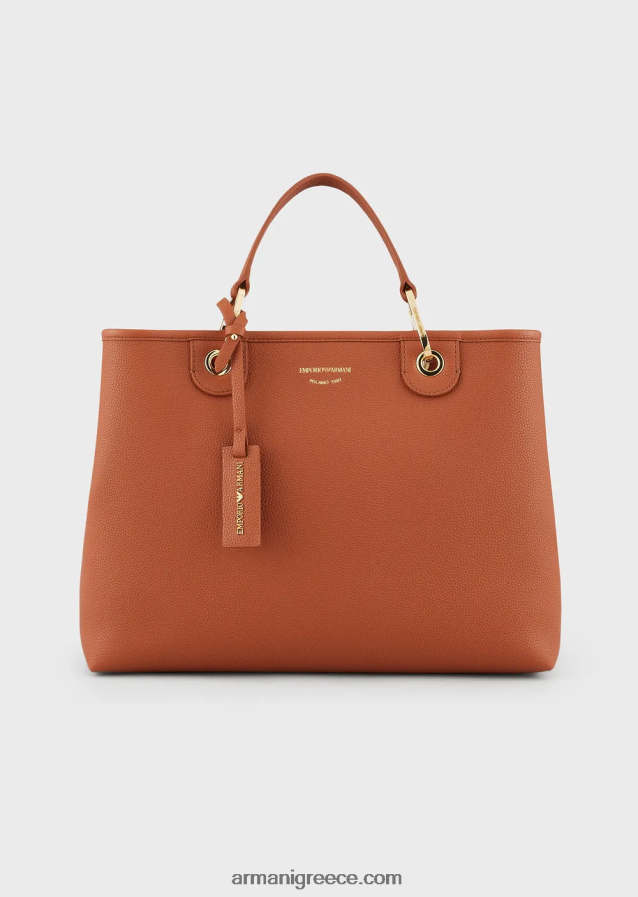 γυναίκες Armani μεσαία myea shopper bag με στάμπα ελαφιού 4046R6673 βοός