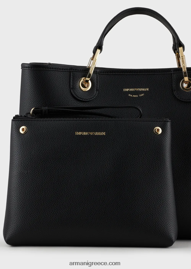 γυναίκες Armani μεσαία myea shopper bag με στάμπα ελαφιού 4046R6673 βοός