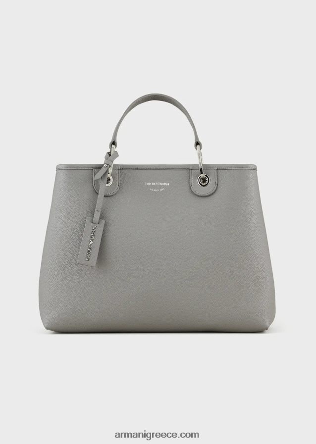 γυναίκες Armani μεσαία myea shopper bag με στάμπα ελαφιού 4046R6679 γκρί
