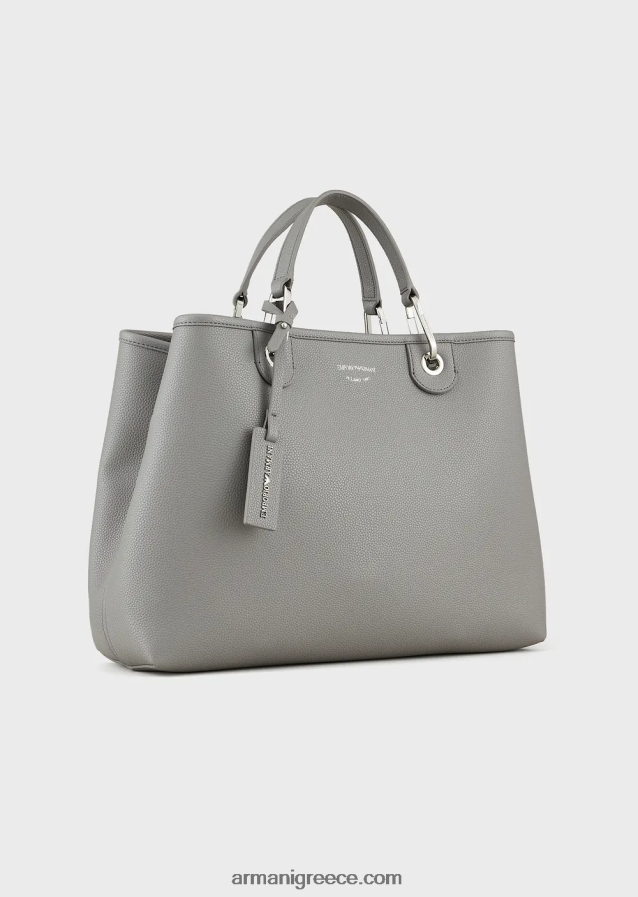 γυναίκες Armani μεσαία myea shopper bag με στάμπα ελαφιού 4046R6679 γκρί