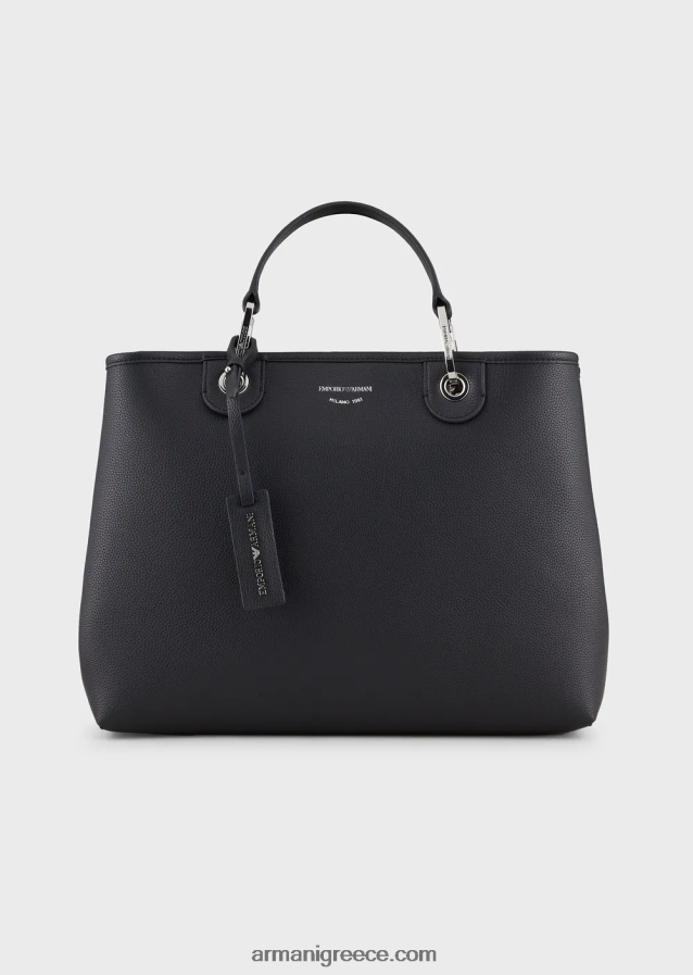 γυναίκες Armani μεσαία myea shopper bag με στάμπα ελαφιού 4046R6683 ναυτικό μπλε