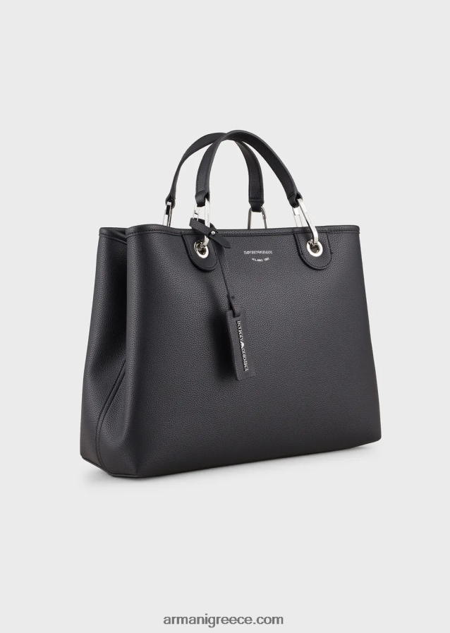 γυναίκες Armani μεσαία myea shopper bag με στάμπα ελαφιού 4046R6683 ναυτικό μπλε