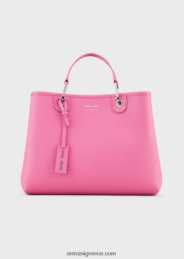 γυναίκες Armani μεσαία myea shopper bag με στάμπα ελαφιού 4046R6685 φουξία