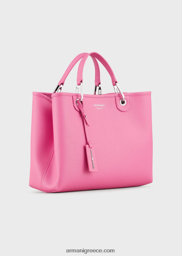 γυναίκες Armani μεσαία myea shopper bag με στάμπα ελαφιού 4046R6685 φουξία