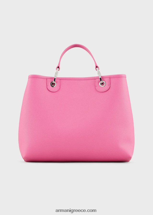 γυναίκες Armani μεσαία myea shopper bag με στάμπα ελαφιού 4046R6685 φουξία