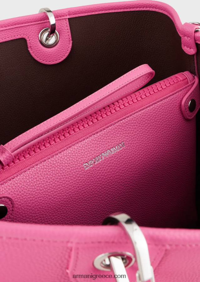 γυναίκες Armani μεσαία myea shopper bag με στάμπα ελαφιού 4046R6685 φουξία