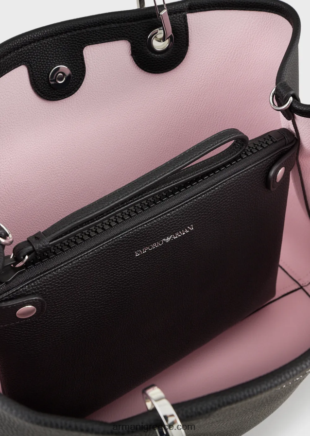 γυναίκες Armani μεσαία myea shopper bag με στάμπα ελαφιού 4046R6686 μπλε