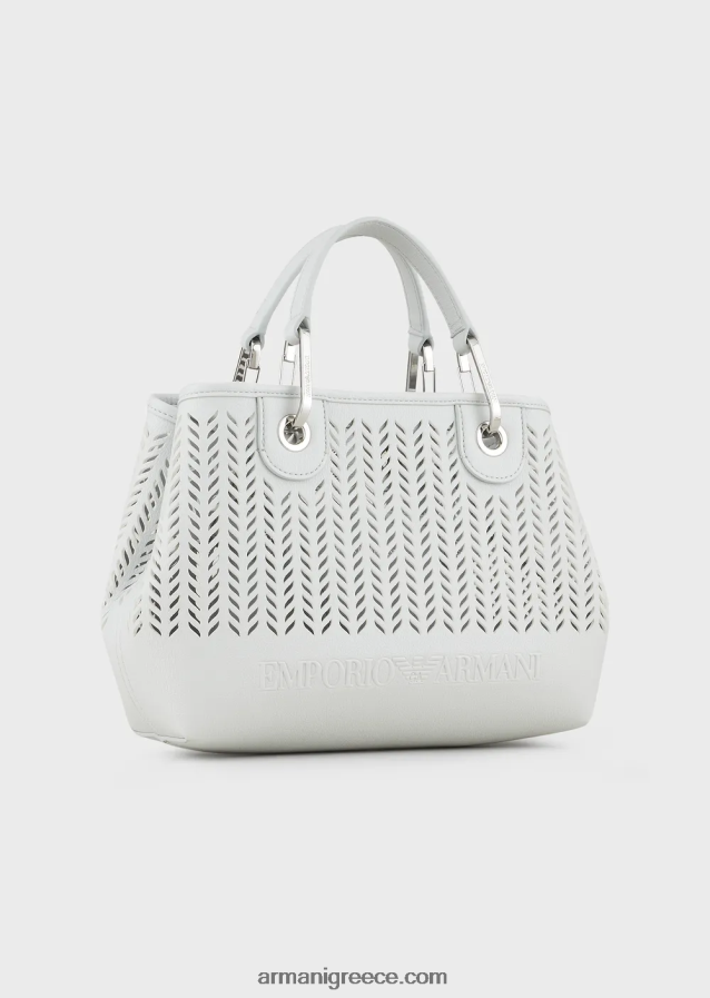 γυναίκεςArmani αξίες βιωσιμότητας μικρή myea shopper bag με διάτρητο μοτίβο chevron 4046R6707