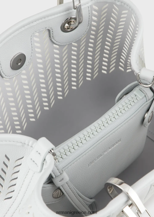γυναίκεςArmani αξίες βιωσιμότητας μικρή myea shopper bag με διάτρητο μοτίβο chevron 4046R6707