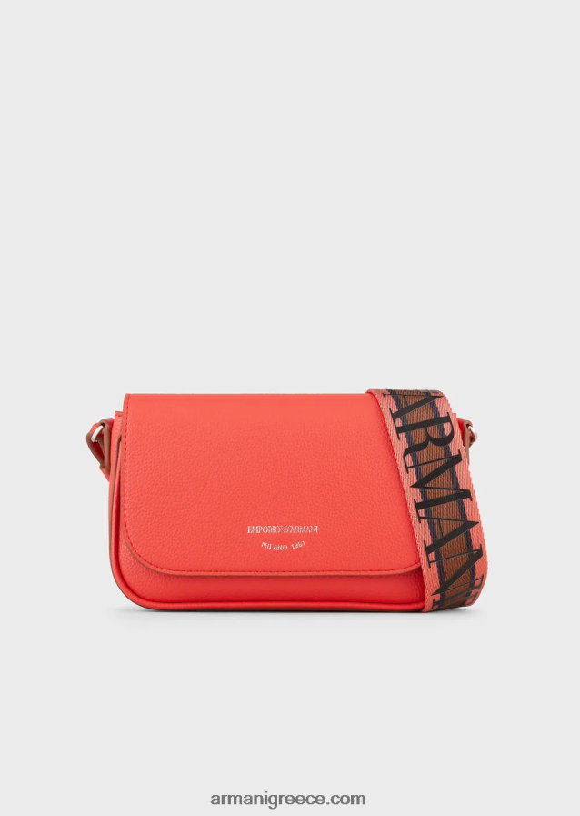 γυναίκες Armani μίνι τσάντα με στάμπα ελαφιού 4046R6577 πορτοκάλι