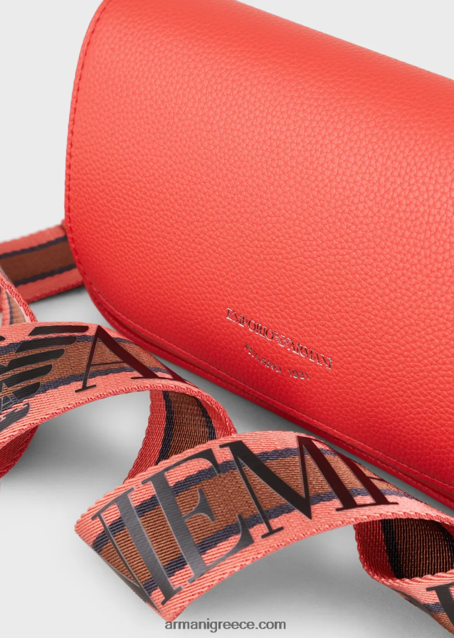 γυναίκες Armani μίνι τσάντα με στάμπα ελαφιού 4046R6577 πορτοκάλι