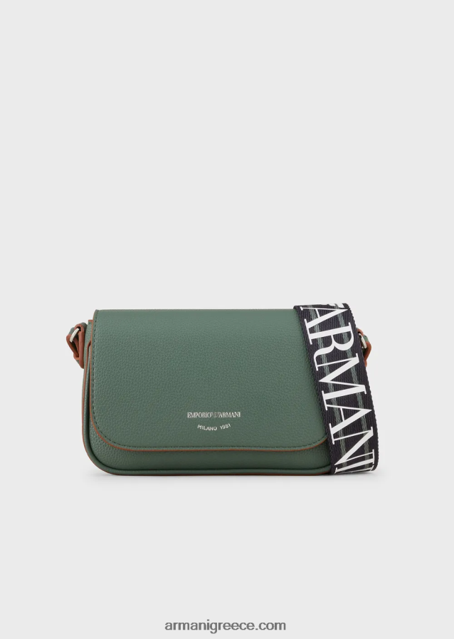 γυναίκες Armani μίνι τσάντα με στάμπα ελαφιού 4046R6578 πράσινος
