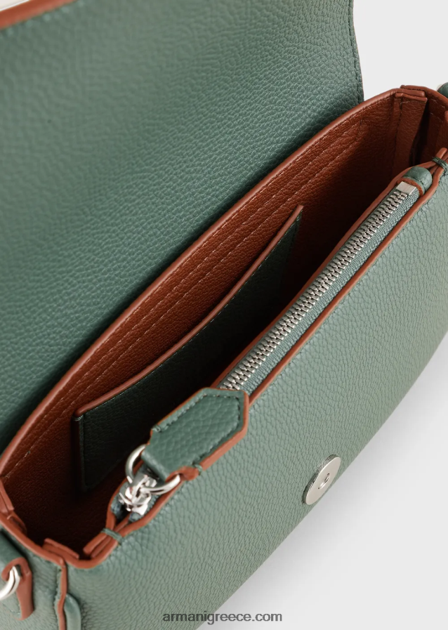 γυναίκες Armani μίνι τσάντα με στάμπα ελαφιού 4046R6578 πράσινος