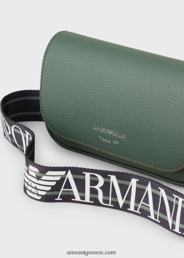 γυναίκες Armani μίνι τσάντα με στάμπα ελαφιού 4046R6578 πράσινος