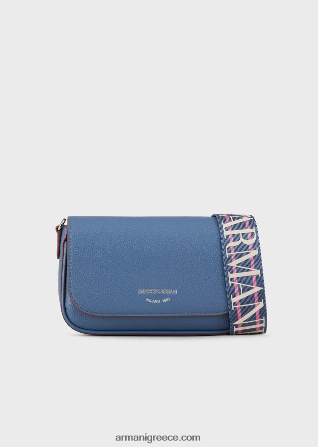 γυναίκες Armani μίνι τσάντα με στάμπα ελαφιού 4046R6581 μπλε