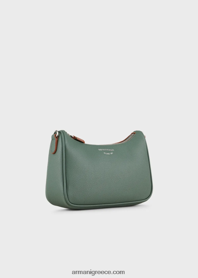 γυναίκες Armani τσάντα μπαγκέτας με στάμπα ελαφιού 4046R6593 πράσινος