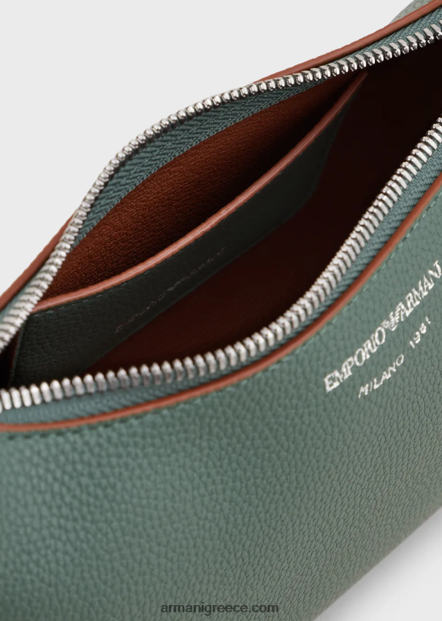 γυναίκες Armani τσάντα μπαγκέτας με στάμπα ελαφιού 4046R6593 πράσινος