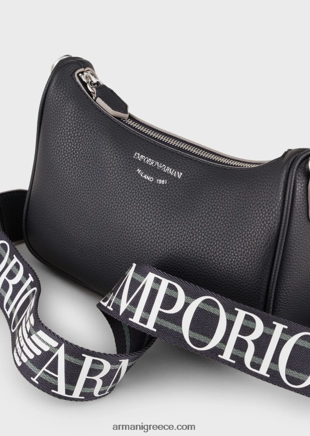 γυναίκες Armani τσάντα μπαγκέτας με στάμπα ελαφιού 4046R6594 ναυτικό μπλε