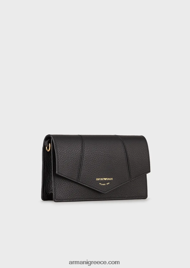 γυναίκες Armani Δερμάτινη τσάντα ώμου με στάμπα από δέρμα ελαφιού με θήκη για κάρτες 4046R6613