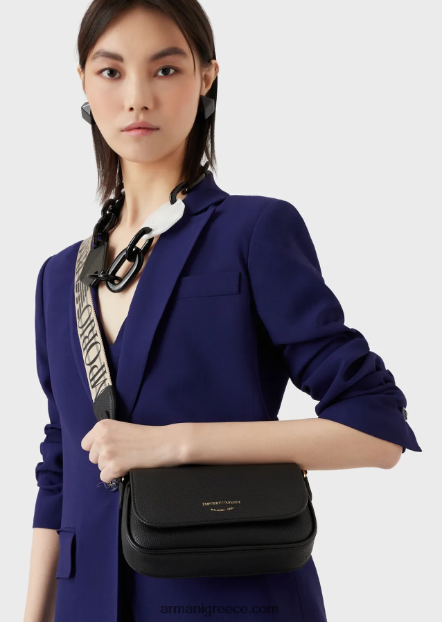 γυναίκες Armani μίνι τσάντα με στάμπα ελαφιού 4046R6623 μαύρος