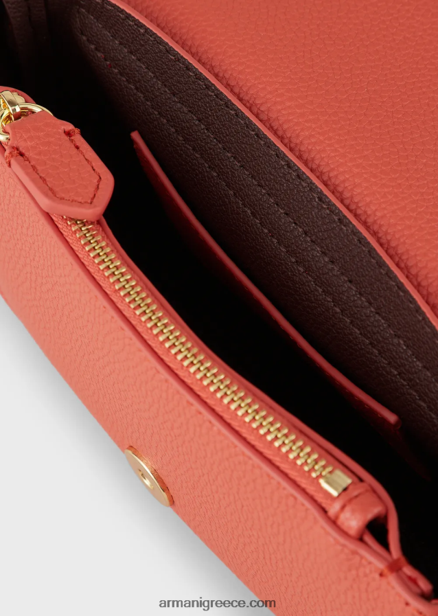 γυναίκες Armani μίνι τσάντα με στάμπα ελαφιού 4046R6624 καφέ