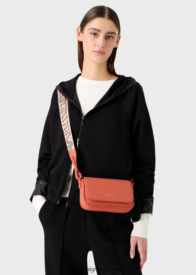 γυναίκες Armani μίνι τσάντα με στάμπα ελαφιού 4046R6624 καφέ