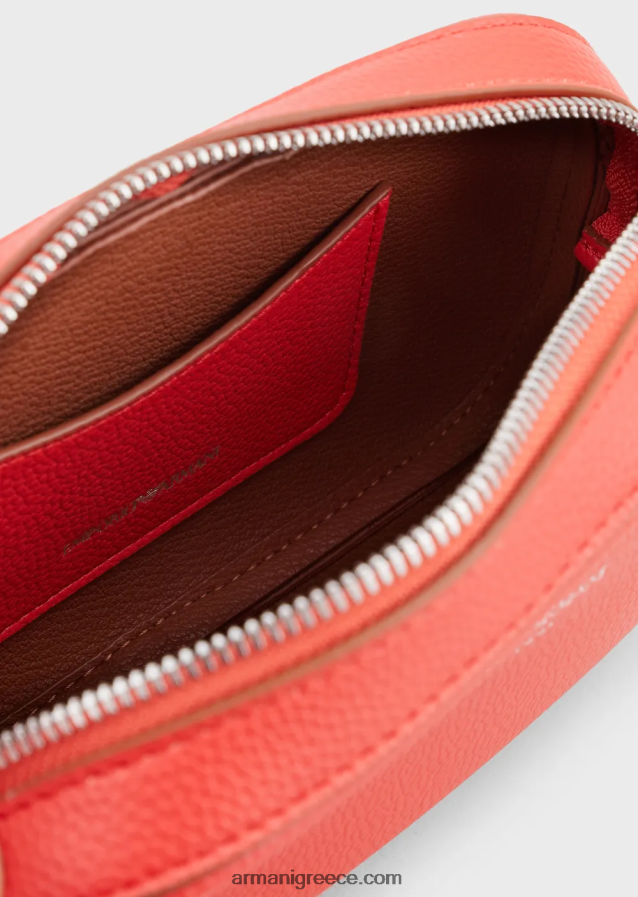 γυναίκες Armani Θήκη κάμερας deer-print με ιμάντα ώμου 4046R6582 πορτοκάλι