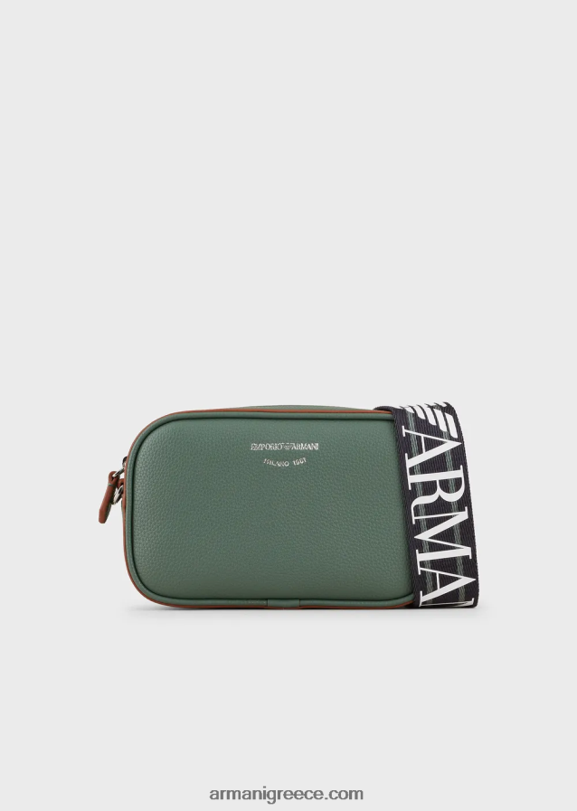 γυναίκες Armani Θήκη κάμερας deer-print με ιμάντα ώμου 4046R6584 πράσινος