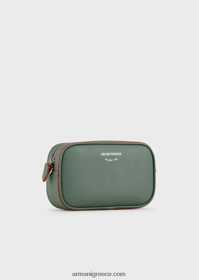 γυναίκες Armani Θήκη κάμερας deer-print με ιμάντα ώμου 4046R6584 πράσινος