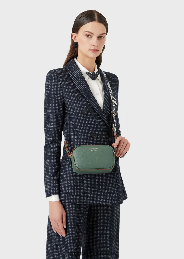 γυναίκες Armani Θήκη κάμερας deer-print με ιμάντα ώμου 4046R6586 καμήλα