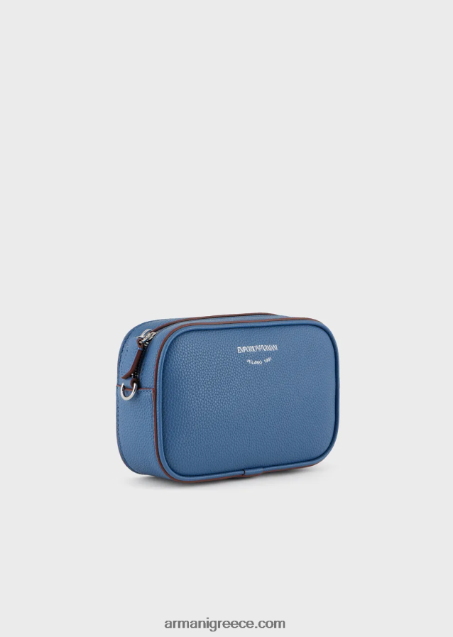 γυναίκες Armani Θήκη κάμερας deer-print με ιμάντα ώμου 4046R6587 μπλε