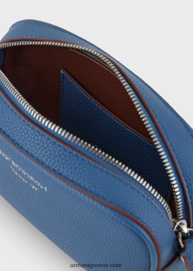 γυναίκες Armani Θήκη κάμερας deer-print με ιμάντα ώμου 4046R6587 μπλε