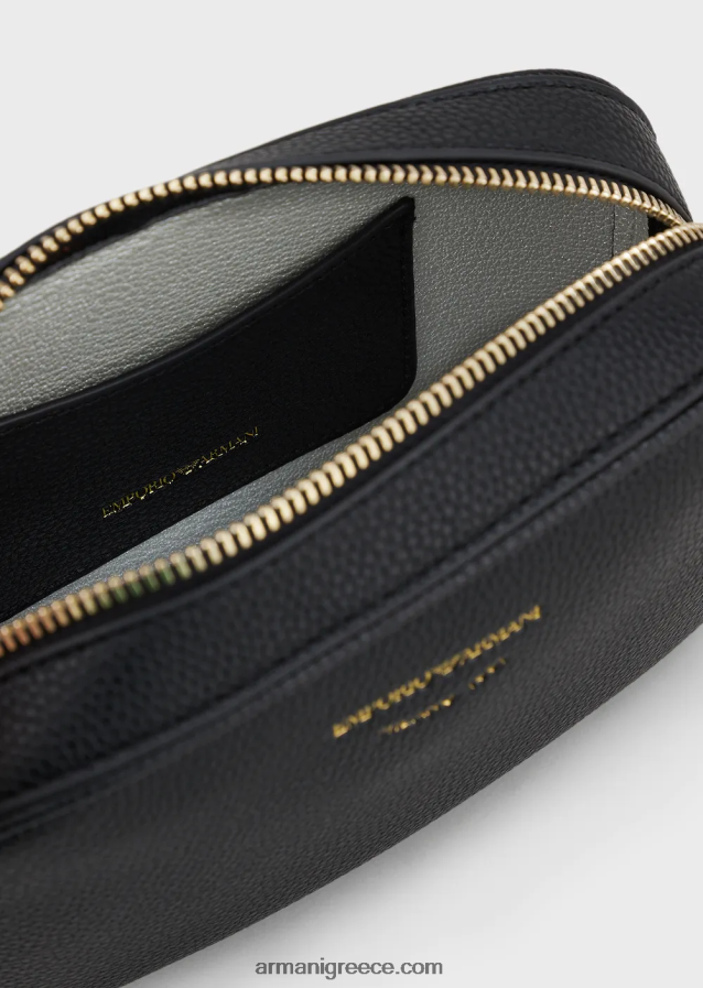 γυναίκες Armani Θήκη κάμερας deer-print με ιμάντα ώμου 4046R6625 μαύρος