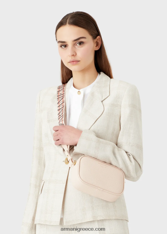 γυναίκες Armani Θήκη κάμερας deer-print με ιμάντα ώμου 4046R6626 γυμνός